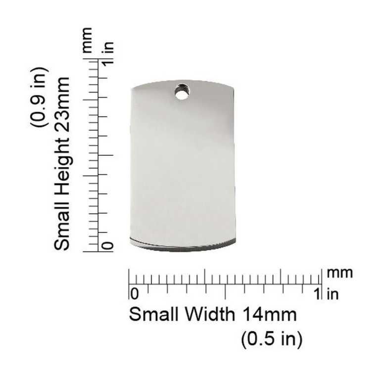 Abmessungen de la médaille Red Dingo 8RT-Small