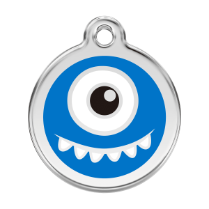 Hundemarke Monster Dunkelblau Größe L