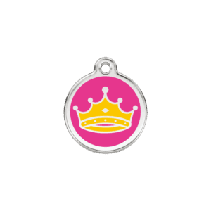 Katzenmarke Königin Pink S aus Emaille und Edelstahl