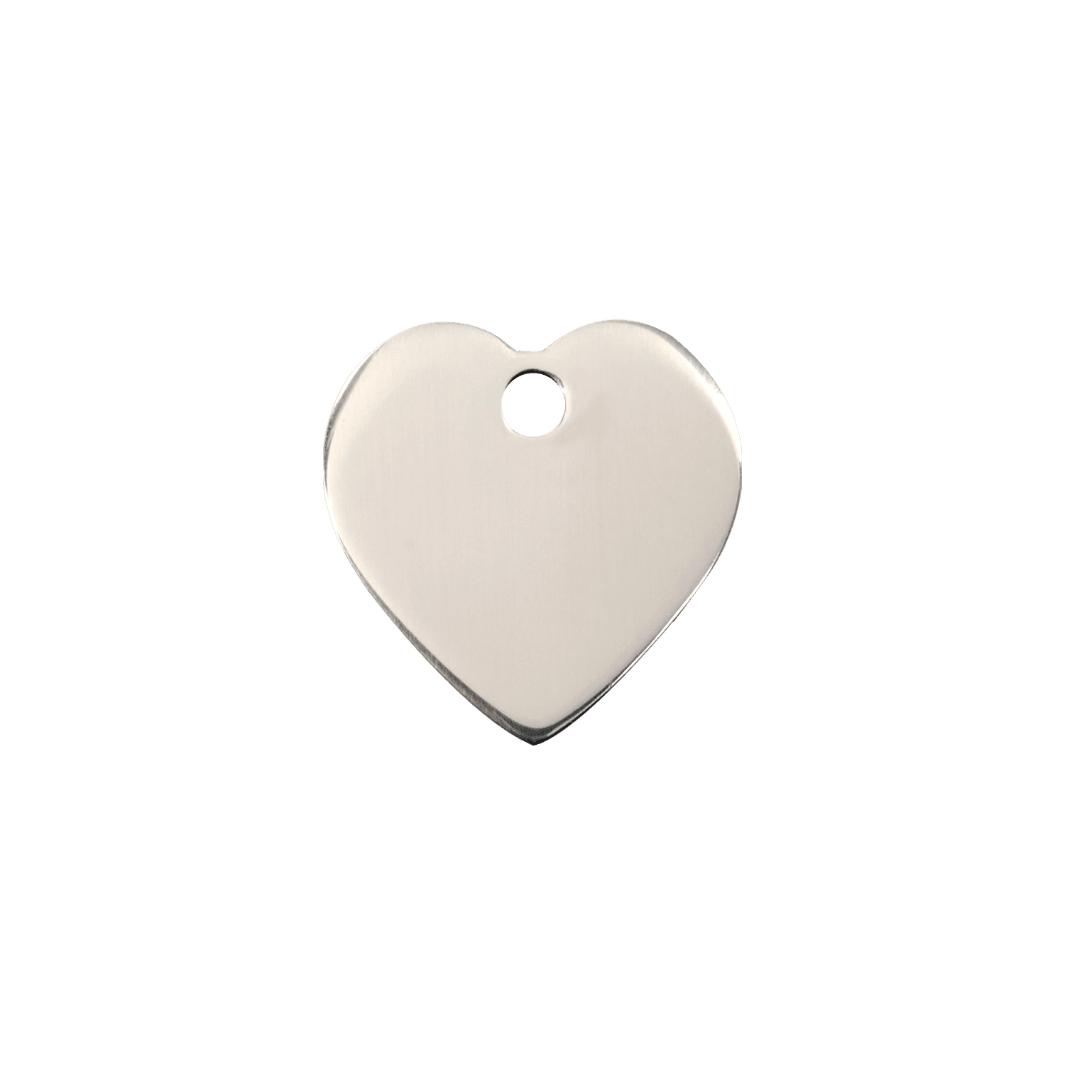 Vorderansicht – Médaille personnalisable Red Dingo cœur acier inoxydable - Größe S - 02-HT-ZZ-SM