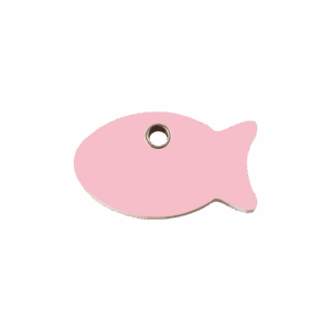 Katzenmarke Fisch Kunststoff flach S rosa