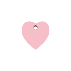 Katzenmarke Herz Rosa Klein aus flachem Kunststoff