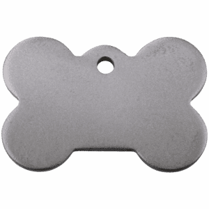 Hundemarke Knochen Titan flach Größe L