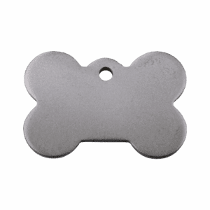 Hundemarke Knochen Titan flach Größe M