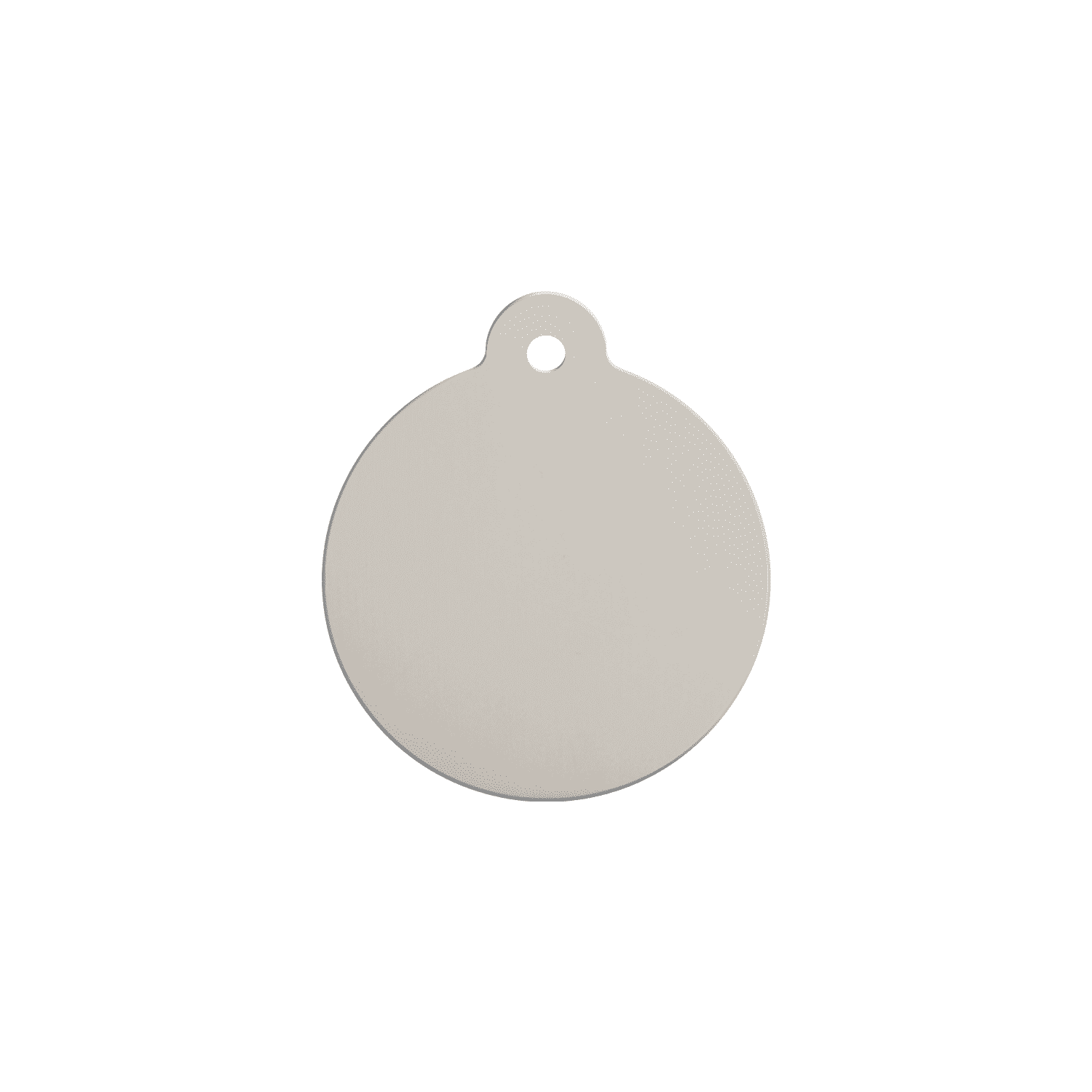 Vue arrière - Médaille personnalisée Red Dingo Couronne Rouge S 20.00mm - Pour chien/chat - Réf : 01-CR-RE-SM
