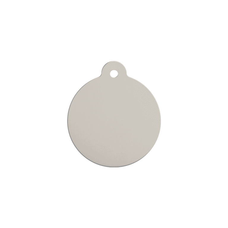 Vue arrière - Médaille personnalisée Red Dingo Émail et acier inoxydable - Lettre B rouge - Größe S 20.00mm
