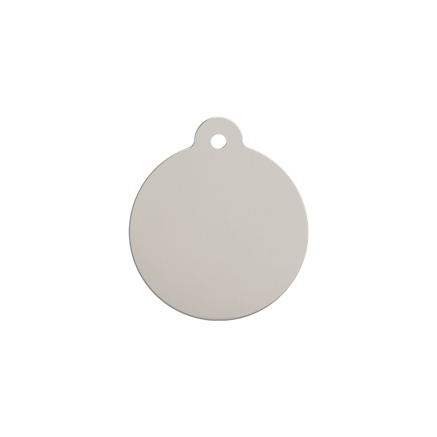 Vue arrière - Médaille personnalisable Red Dingo Émail et acier inoxydable - Ours en peluche blanc - Größe S